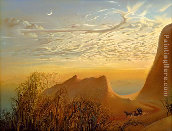 Vladimir Kush anticipation of nights shelter